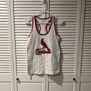 St. Louis Cardinals 5th & Ocean Women’s Tank Top Red White Size S MLB